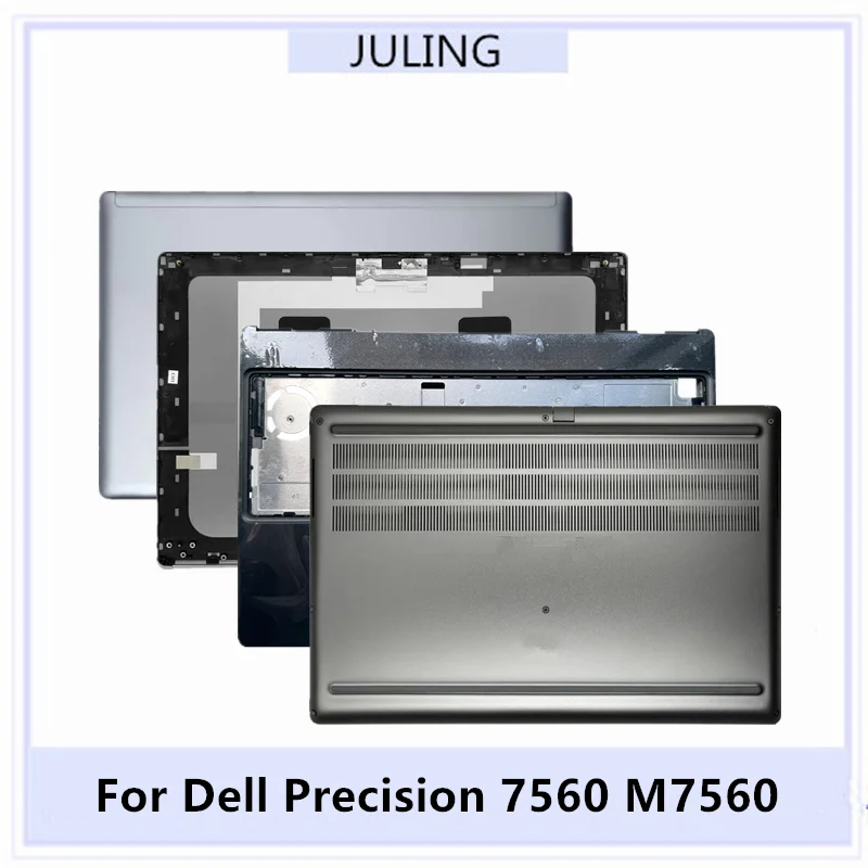 95%NEW For Dell Precision 7560 M7560 Laptop Top Case LCD Back Cover Palmrest Upper Shell Bottom Case Housing Cover