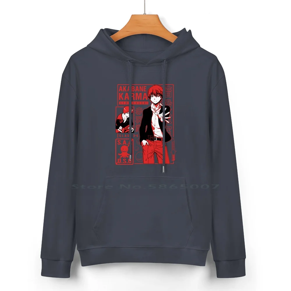 Karma Akabane Pure Cotton Hoodie Sweater 24 Colors Assassination Classroom Ansatsu Kyoshitsu Karma Akabane Koro Sensei Nagisa