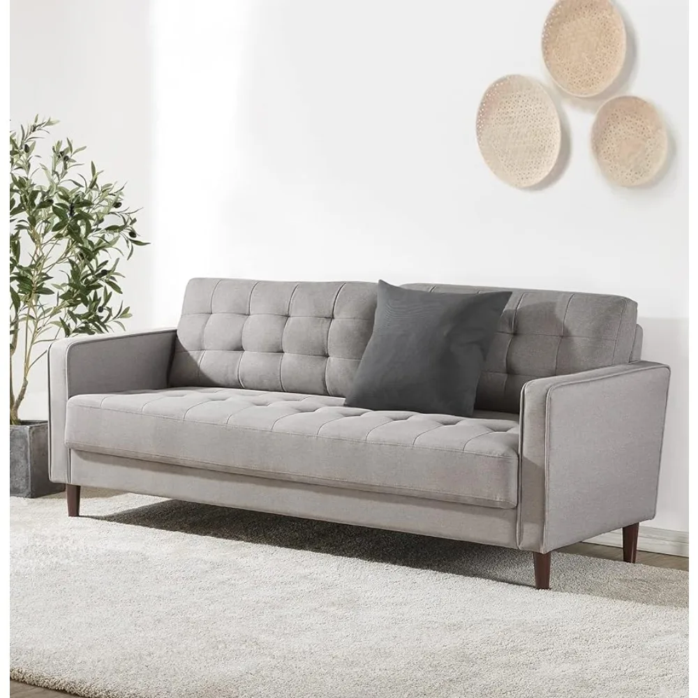 

ZINUS Benton Sofa Couch / Grid Tufted Cushions / Easy, Tool-Free Assembly, Stone Grey