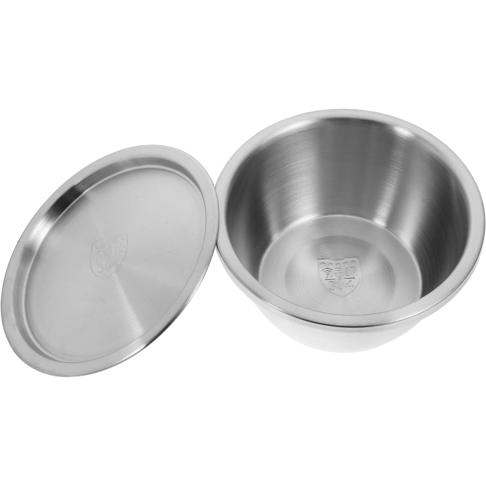 Thickened Salad Bowl Holder Soup Bowls Metal Home Egg Mixing Kitchen 304 Stainless Steel