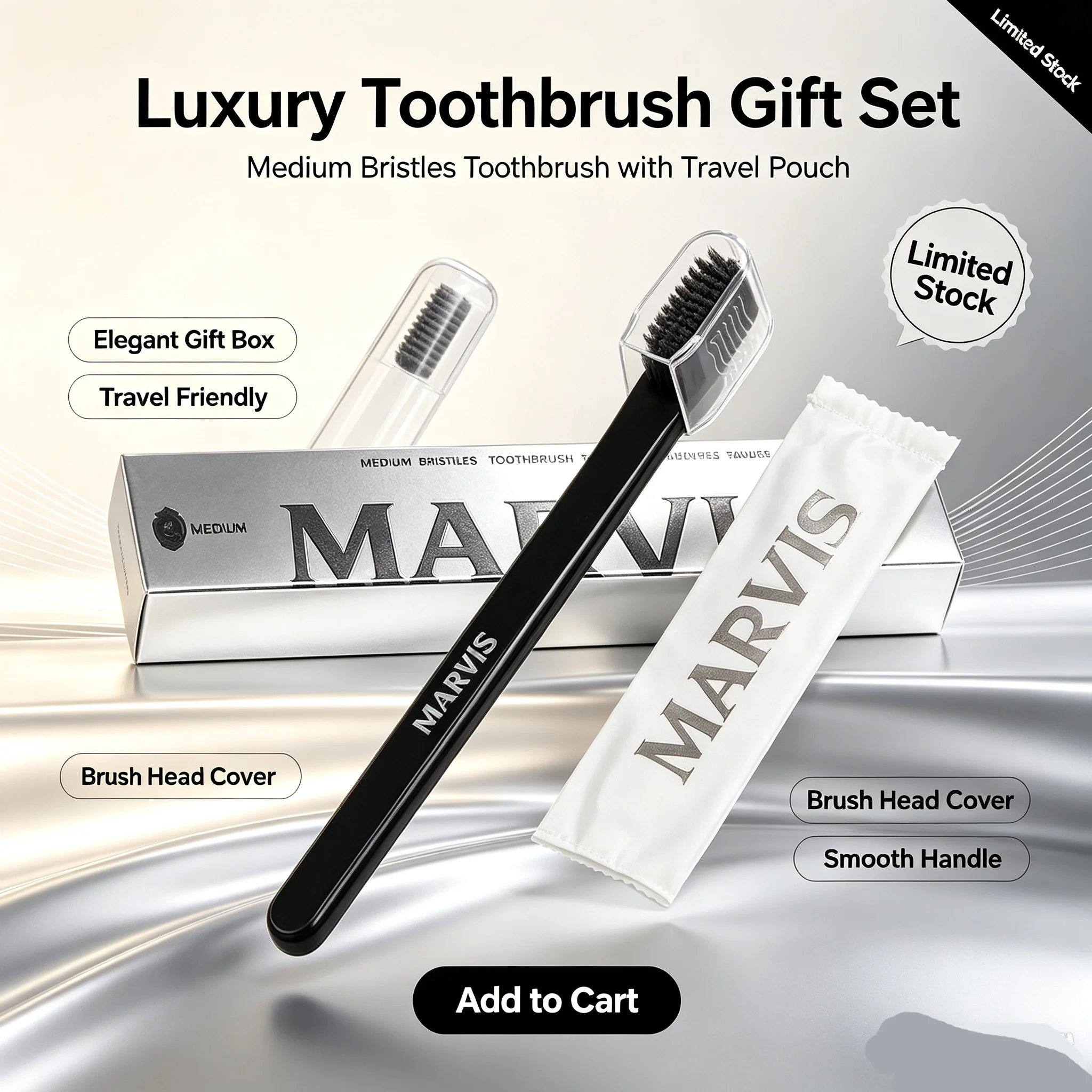 3pcs Ultra-fine Soft Toothbrush Gum Health Italy Marvis Toothbrush Travel Portable Tooth Cleaning Brush Oral Hygiene Care Tools
