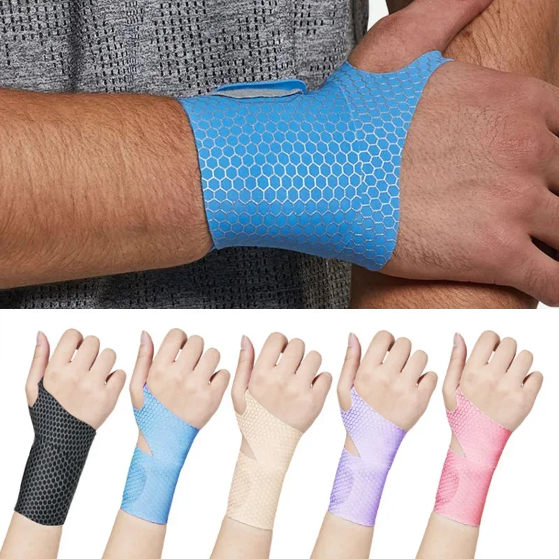 1Pcs Adjustable Thin Compression Wrist Guard Sprain Wrist Brace Tendon Sheath Pain For Men Women Wrist Exercise Safety Support