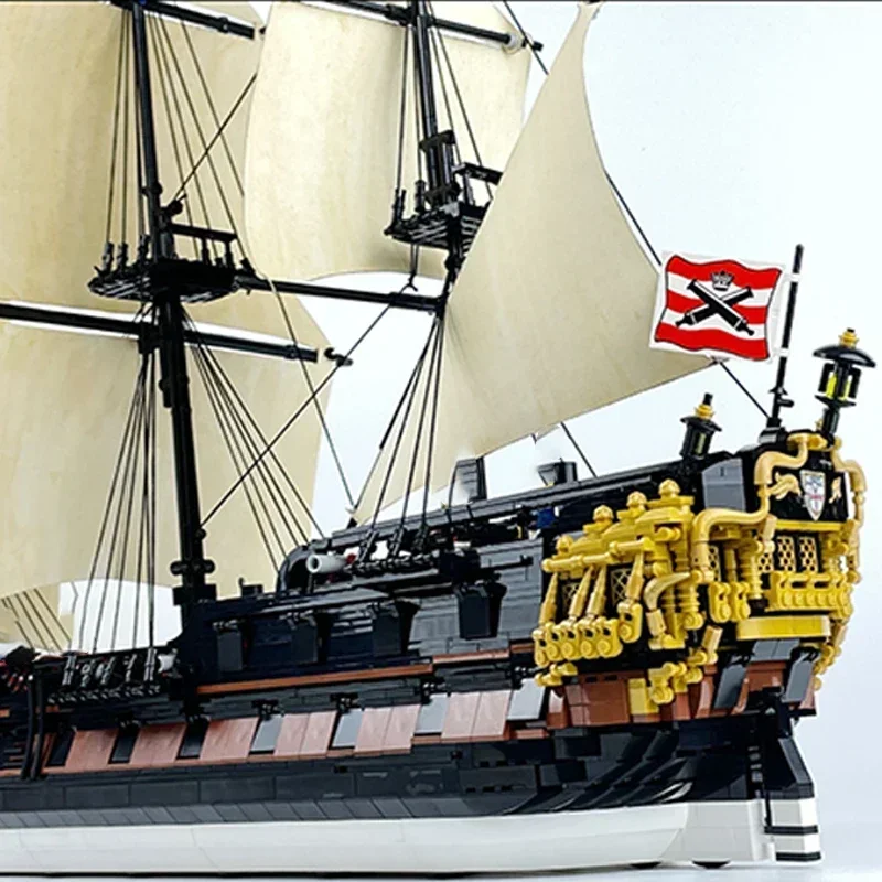 Modello di nave militare Moc Mattoni da costruzione Royal Navy Nave Tridente Tecnologia Blocchi modulari Regalo Giocattoli di Natale Set fai da te Assemblaggio