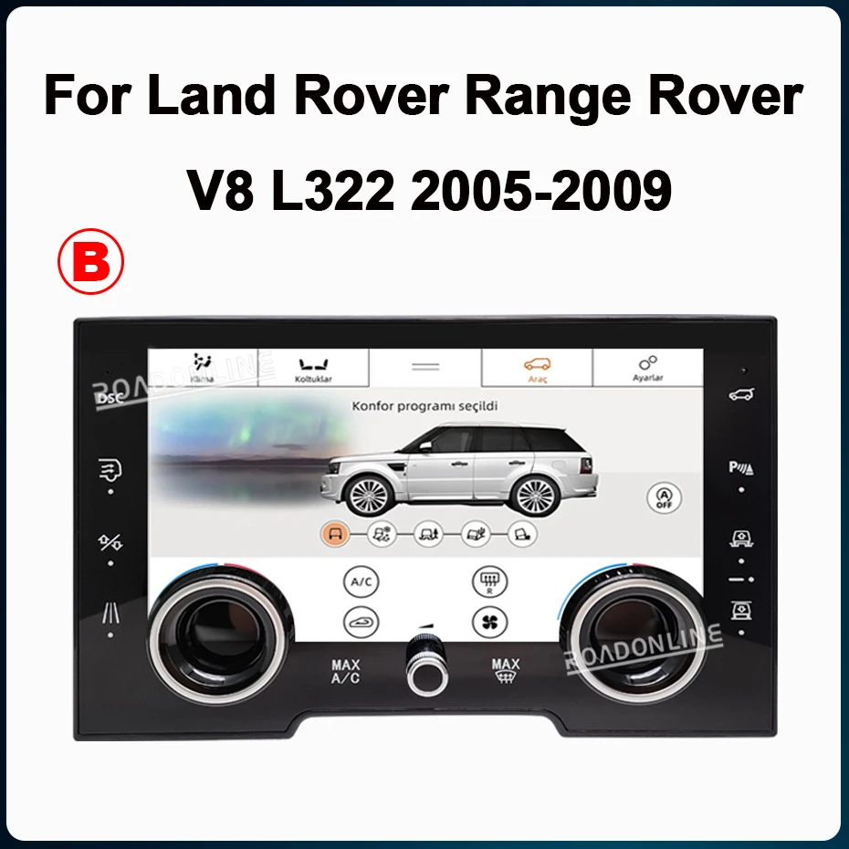 10.1” For Land Rover Range Rover Vogue L322 V8 2002-2012 Car Air Conditioning Control AC Panel LCD Full Touch Screen Dual Mode