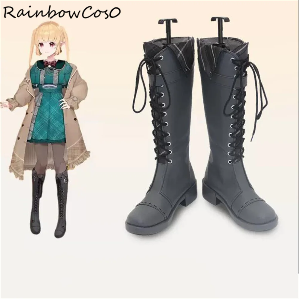 pomu rainpuff Virtual YouTuber VTuber Cosplay Shoes Boots Game Anime Party Halloween Chritmas RainbowCos0 W3815