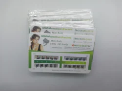10 Sets Teeth Braces Mini Roth Mbt Edgewise 022 no/3/345 MIM Metal Dental Brackets Mesh Base Orthodontis Accessories