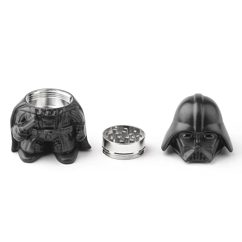 Disney Star Wars Darth Vader Tobacco Grinder Crusher Keychain Metal Cigarette Crusher Keyrings Creative Pipe Smoking Accessories