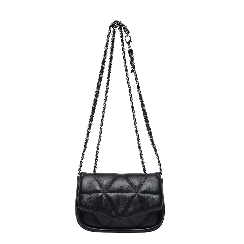 Mini bolso cruzado con tapa de cuero PU para mujer, bolso de mano de diseño de lujo, bolso de mensajero de hombro de viaje para mujer, monedero de moda