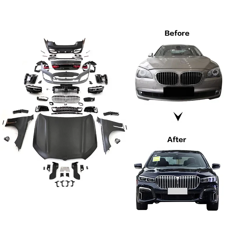 2008-2015Y 7 Series F01 F02 upgrade to G12 LCI body kits 7s facelift Car bumpers for bmw auto parts car accessories