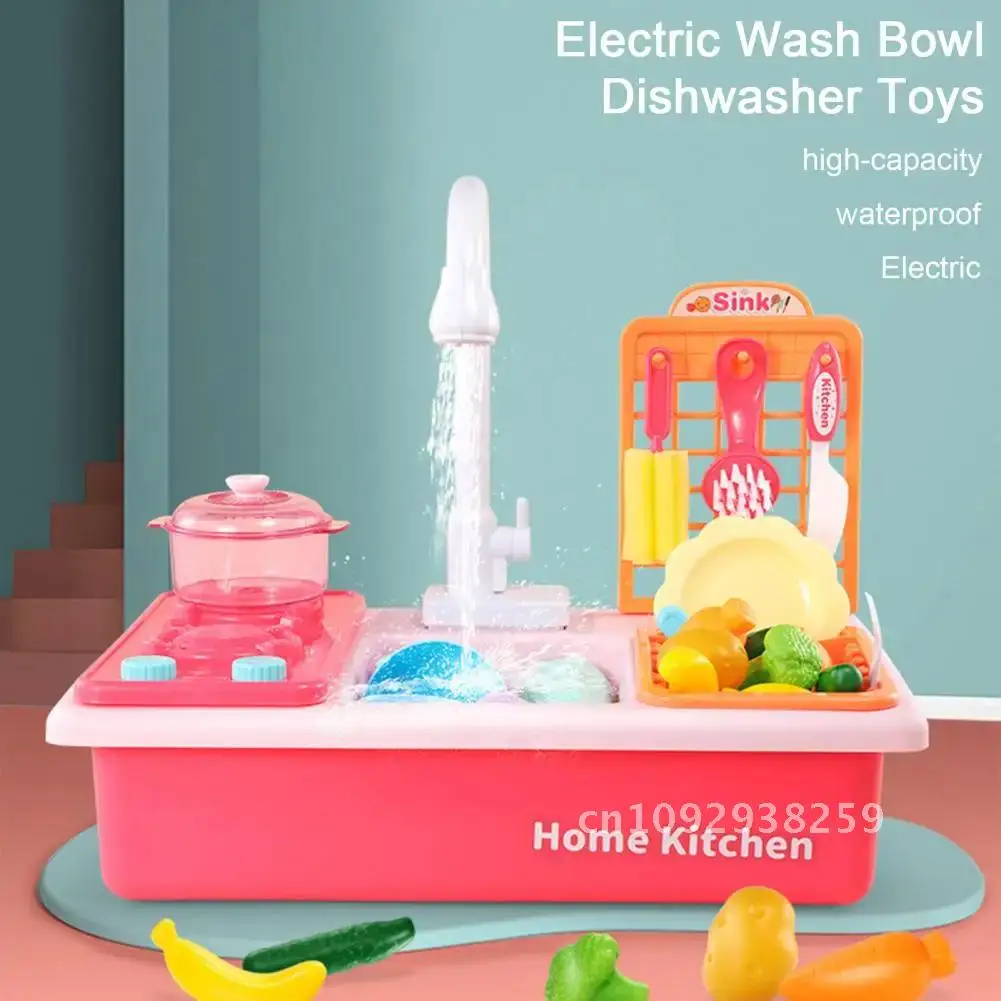 1 مجموعة الدورية حوض غسيل اللعب 28 قطعة/22 قطعة محاكاة تخزين السيناريوهات الحنفيات ذات سعة كبيرة مقاوم للماء المطبخ تداول
