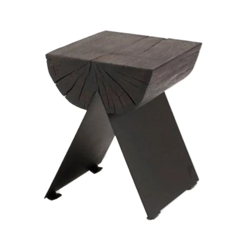 

Personalized wooden stool bar B & B living room solid wood shoe changing stool log stool