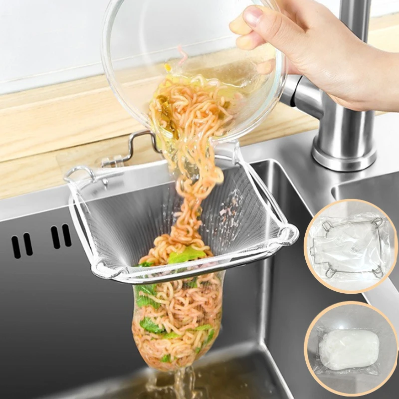 Sink Stainless Rack Drain Filter Steel Kitchen Sink Filter Mesh Bag Stand Waste Garbage Net Shelf Sink Corner Mesh Strainer New