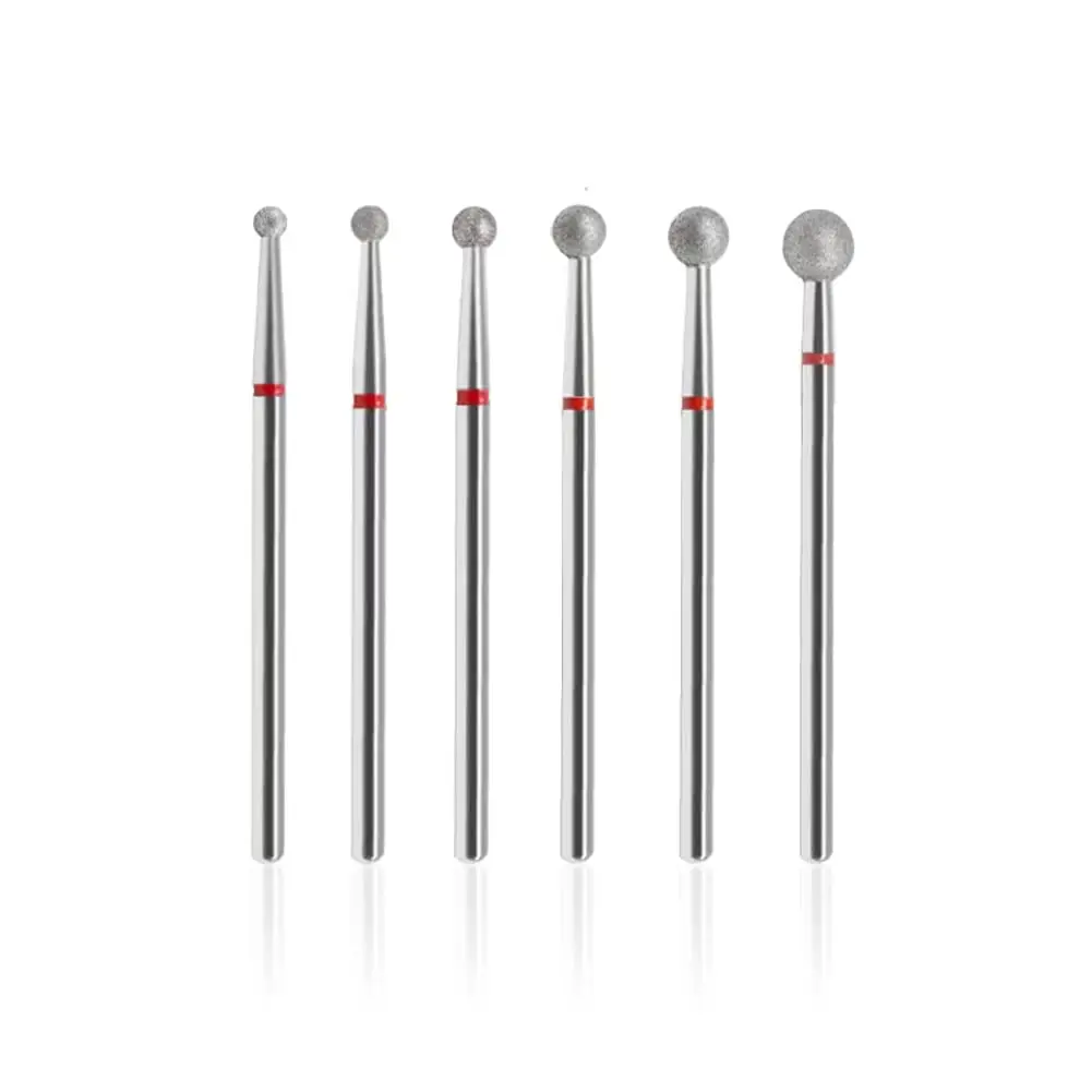 

6Pcs Ball Head Nail Drill Bits, 3/32'' Cuticle Clean Bit for Electric Nail File, Acrylic Manicure Pedicure Gel Polishing