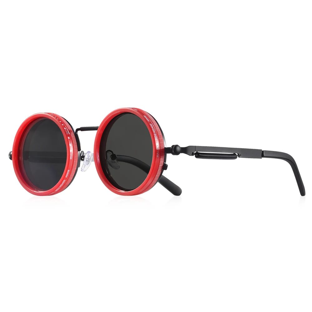 CRIXALIS Gepolariseerde Ronde Zonnebril ND9 Verstelbare Dimmen Mannen Vrouwen Retro Punk mannen Vissen Brillen Outdoor Shades UV400