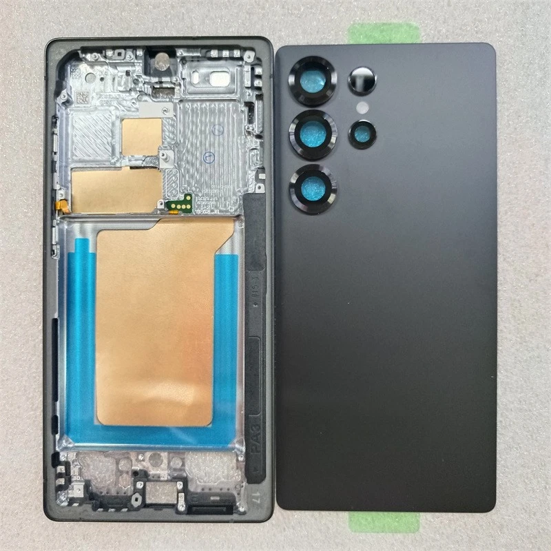 s25-ultra-housing-for-samsung-galaxy-s25-ultra-s938-middle-frame-glass-battery-back-cover-rear-door-cover-with-camera-lens