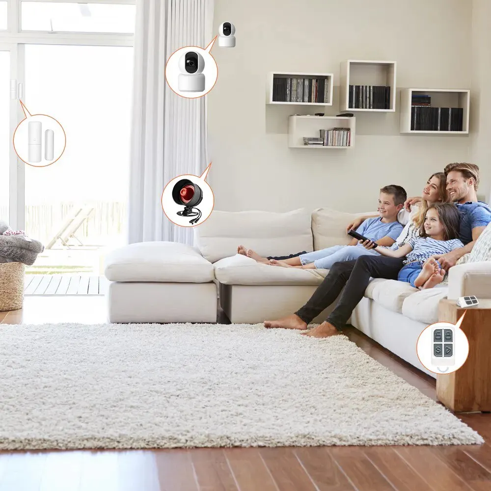 ONENUO-Sirène d'alarme sans fil Tuya, kits de haut-parleurs sonores, système de sécurité domestique, sirène d'alarme, protection, WiFi