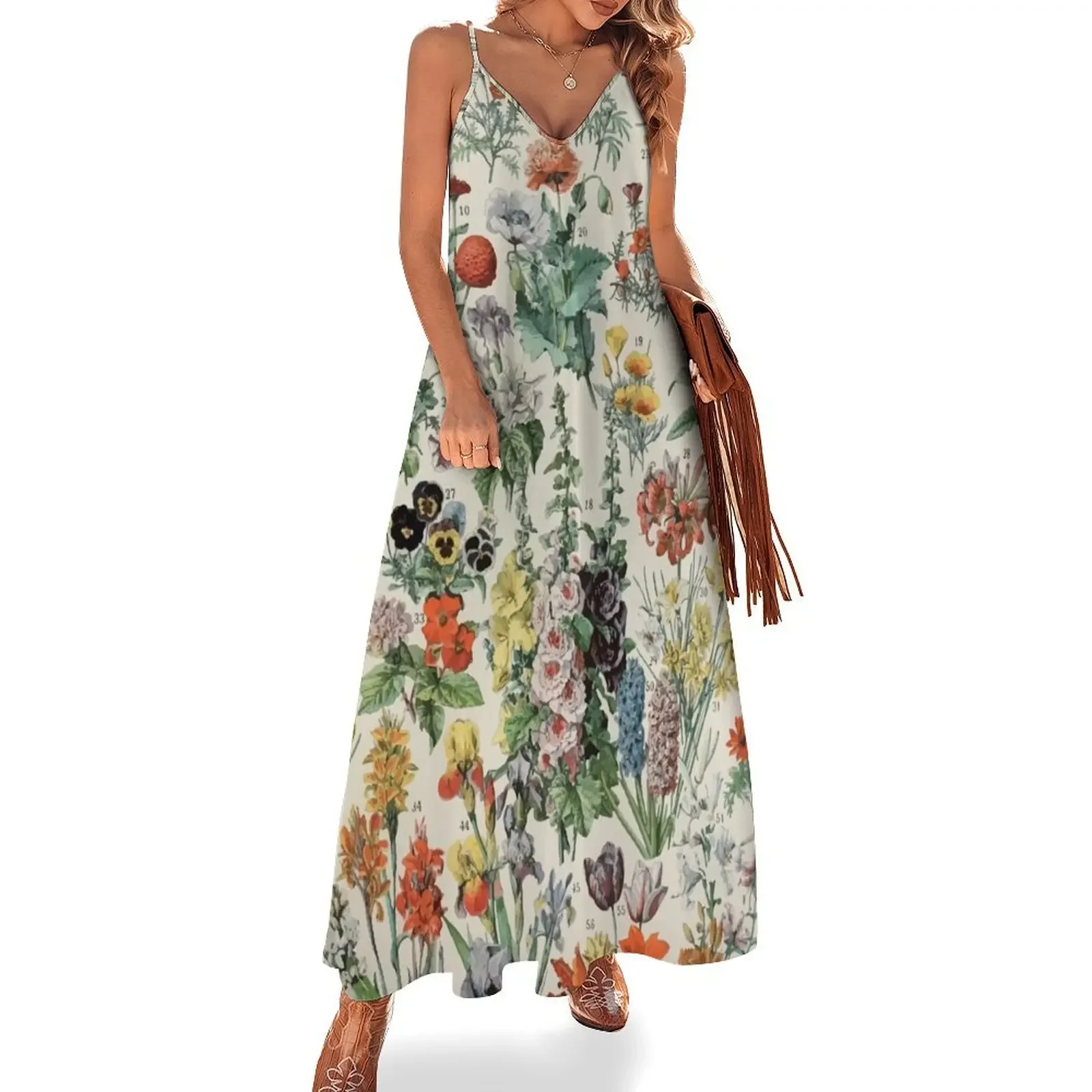 

Adolphe Millot fleurs A Sleeveless Dress women dresses elegant dresses plus sizes elegant party dresses for women 2025 Dress