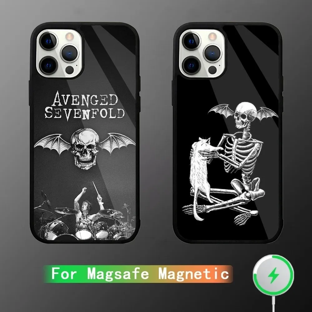 

A-Avenged S-Sevenfold Band Phone Case For iPhone 15,14,13,12,11,Plus,Pro,Max Mini Magsafe Magnetic Wireless Charging