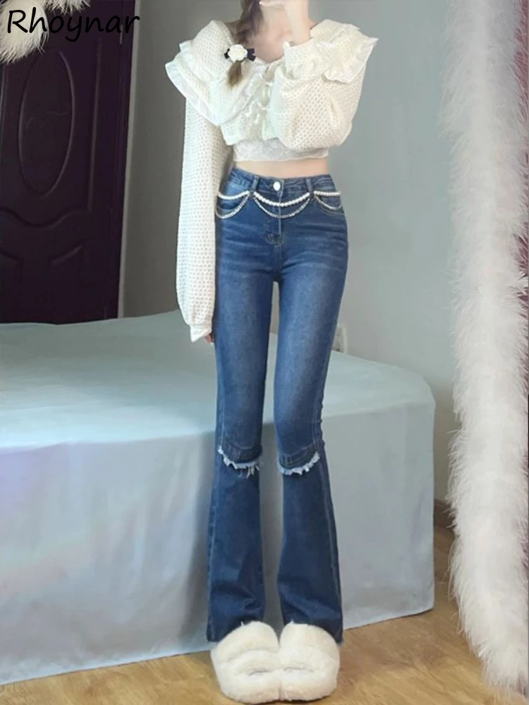 

Solid Skinny Jeans Women Sprig Spicy Girls Fur-lined Vintage Temperament Korean Trendy 4XL Designed High Waist Stretchy Chic