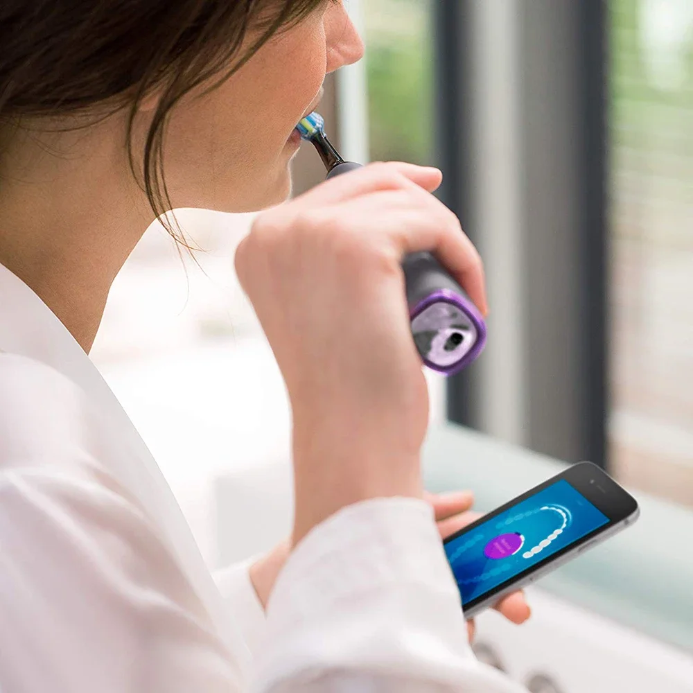 8 قطعة رؤوس فرشاة مناسبة لسلسلة فرشاة الأسنان الكهربائية من سلسلة فيليبس Sonicare DiamondClean HX3/HX6/HX9 HX6066/71 فوهات دوبونت الناعمة