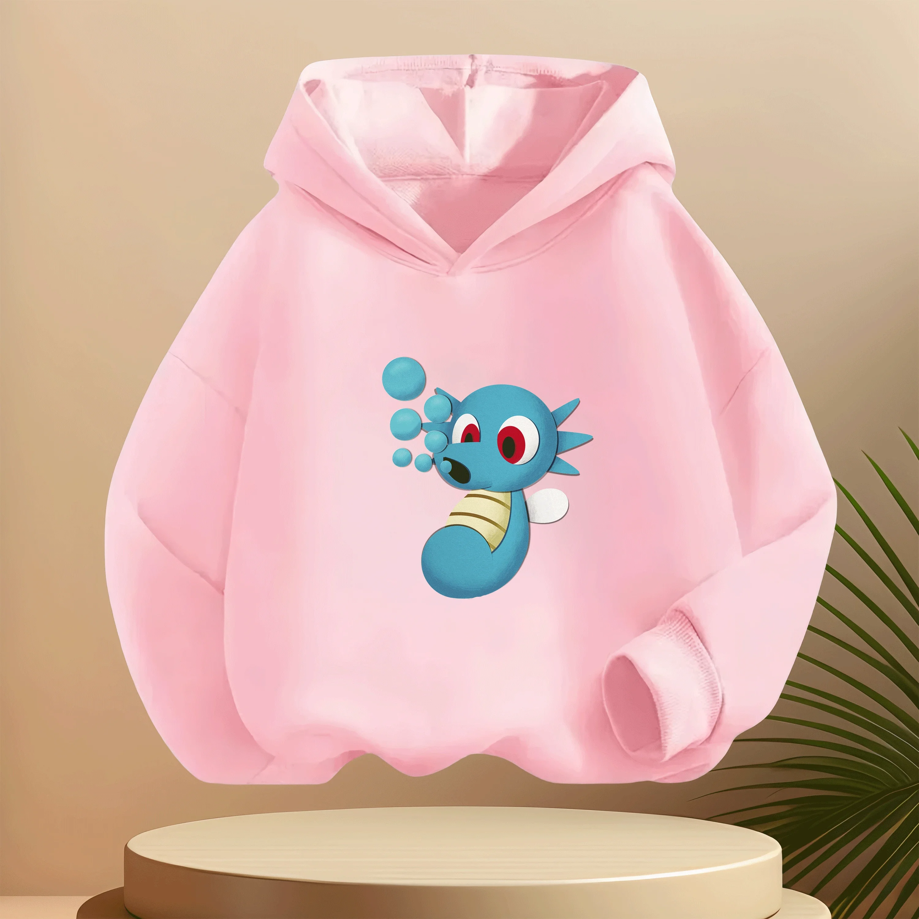 

Spring Autumn Fashion Kids Cotton Hoodie Pikachu Anime Print 2-14Y Boys Girls Outfit