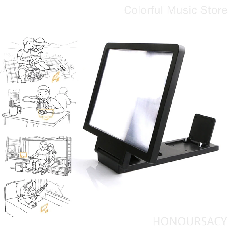 Mobile Phone Magnifier Projector Screen for Movies Videos and Gaming For Home Magnifier for Phone Screen Amplifier Convenience
