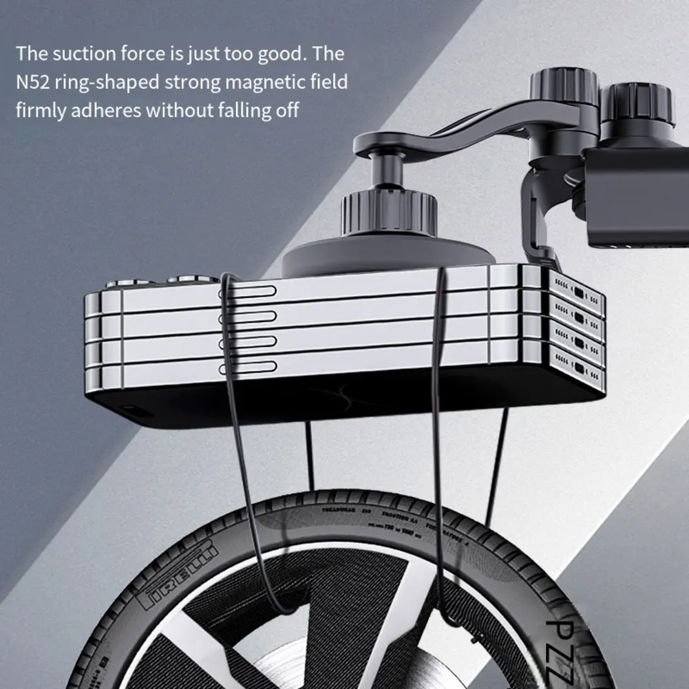 Magnetic Car Mount Holder For Model 3/Y Adjustable Silicone Mobile Phone Stand Support For IPhone & For Android Navigation Rack