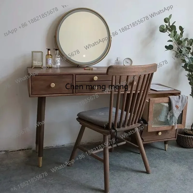 

Aesthetic European Vanity Table Storage Drawer Space Saving Modern Makeup Cabinet Salon Luxury Tavolo Da Trucco