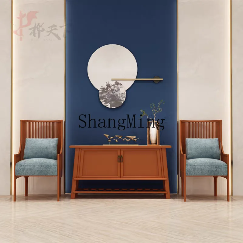 

ZYY new Chinese-style solid wood dining side cabinet modern simple living room locker household storage tea cabinet