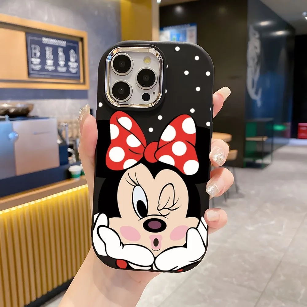 Disney Mickey And Minnie Mouse Phone Case For Xiaomi 12 Poco Redmi K 40 60 11 Lite For VIVO V 23 27 29 Oval Soft Silicone