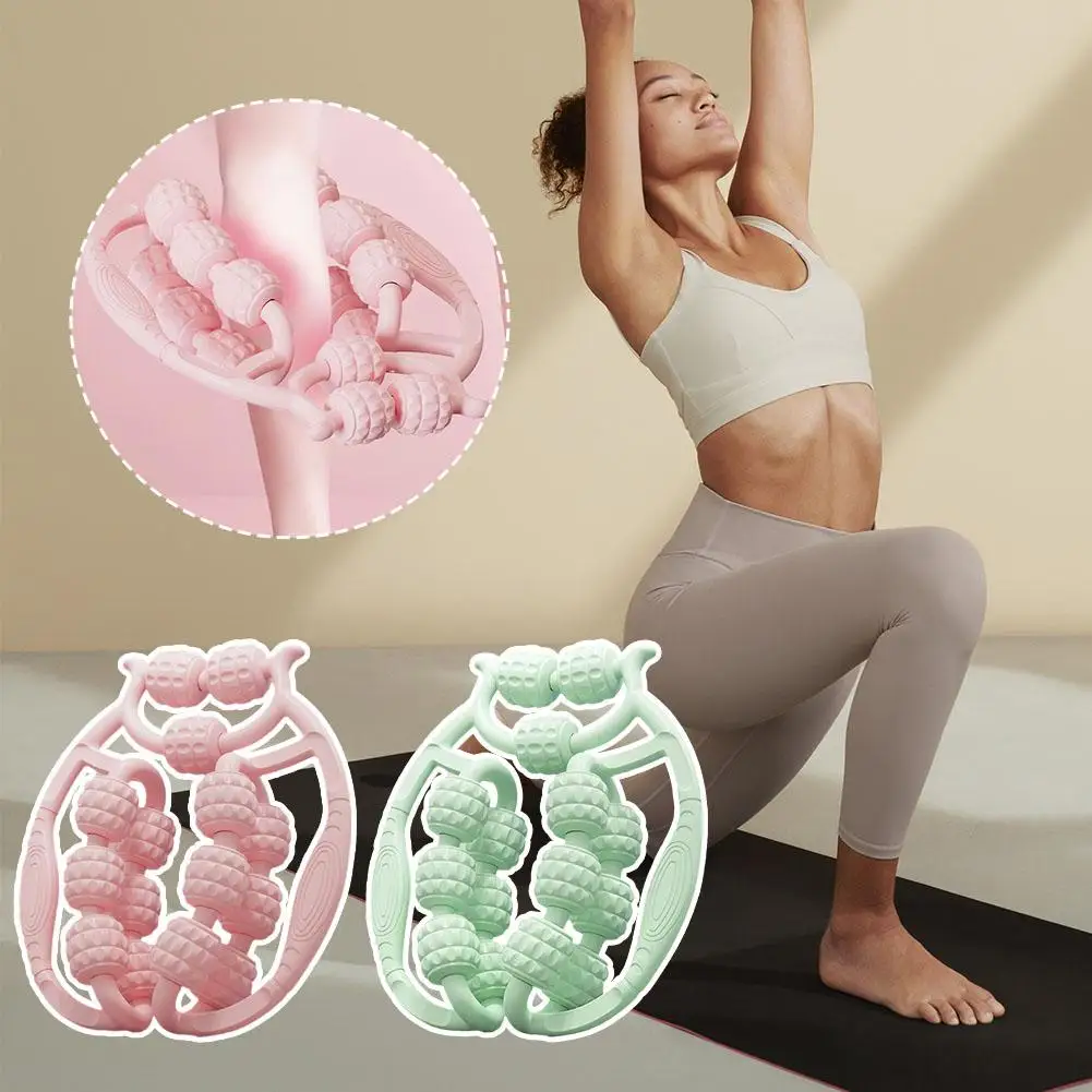 

Мышечный ролик, триггерная точка, массажный ролик для ног, рук, теннисных колен, 15 колес, приблизительно для глубокой ткани Re I7J7