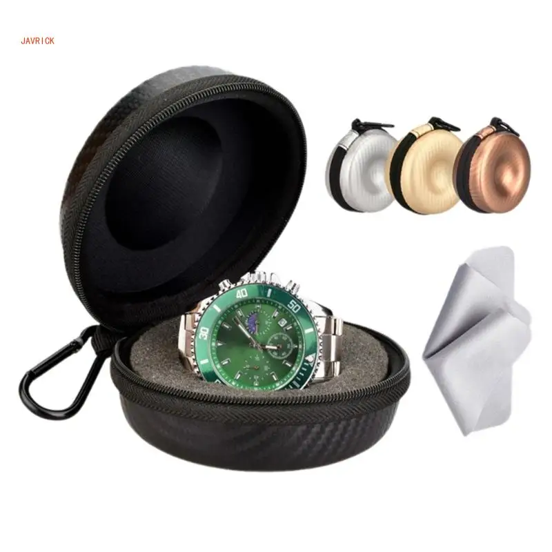 Waterproof Watch Case Shockproof Smartwatches Storage Bag Travel Carrying Box Protect Wristwatches & Watches up to 50mm