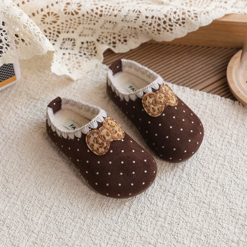 

Children Casual Shoes for Girls 2025 Winter New Fashion Korean Style Soft Bottom Anti-slippery Versatile Princess Cotton Shoes