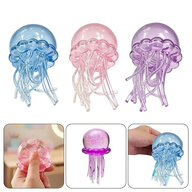 Eco-friendly Octopus TPR Empty Ball Skins Cute Soft Shells for DIY Stress Ball Making Parent-child Interactive Craft Activities