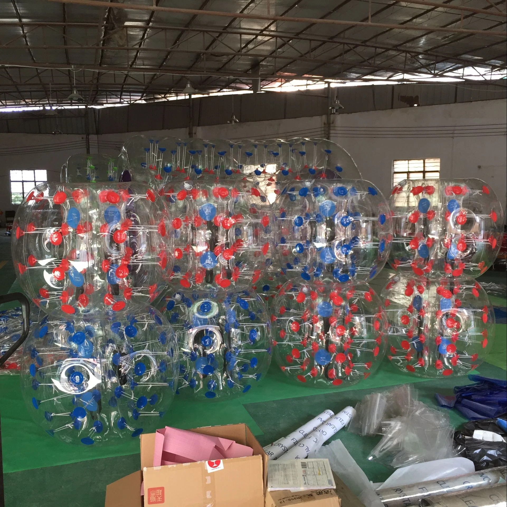 كرة قدم فقاعية من مادة PVC وTPU، كرة ممتصة للصدمات البشرية، كرات زورب رياضية قابلة للنفخ، كرة قدم فقاعية #3