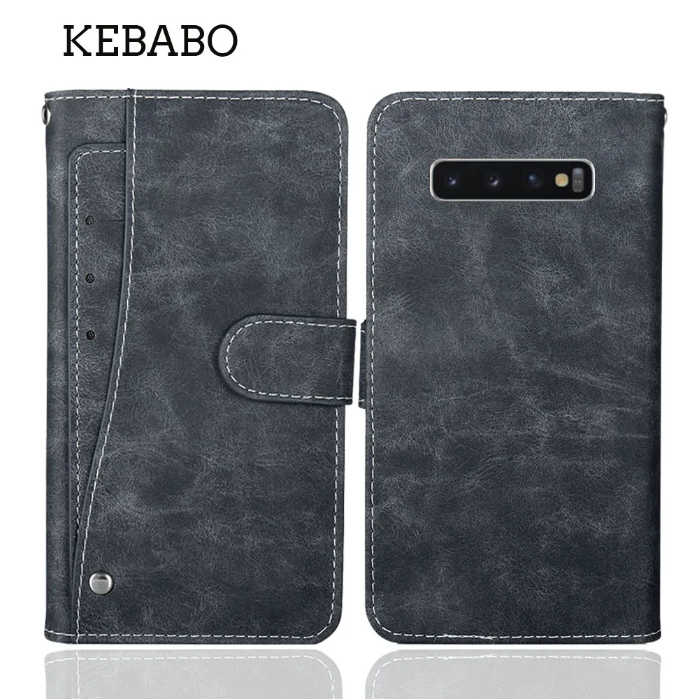 Leather Wallet For Samsung Galaxy S10+ S10 Plus Case 6.4