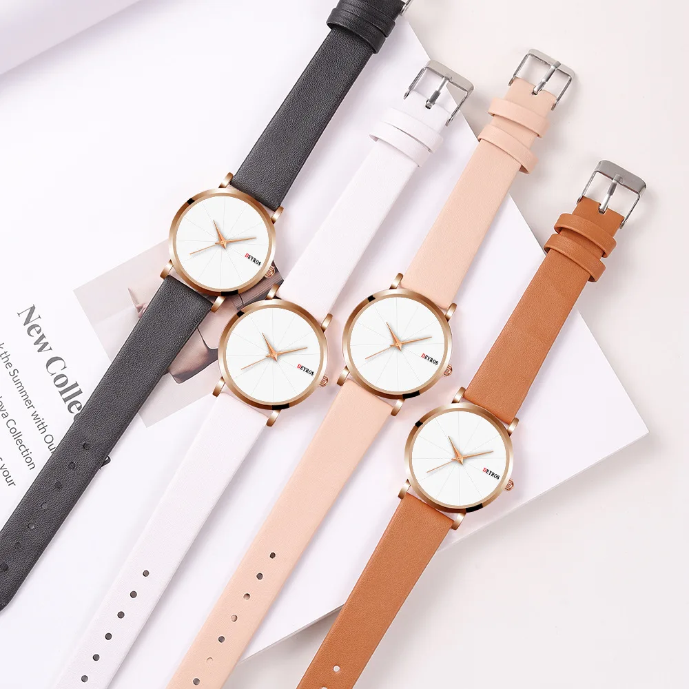 

Fashion Women's Watches Cute Girl Simple Watch Casual Belt Lady Watch Sense for Junior and Senior High School Student Wristwatch