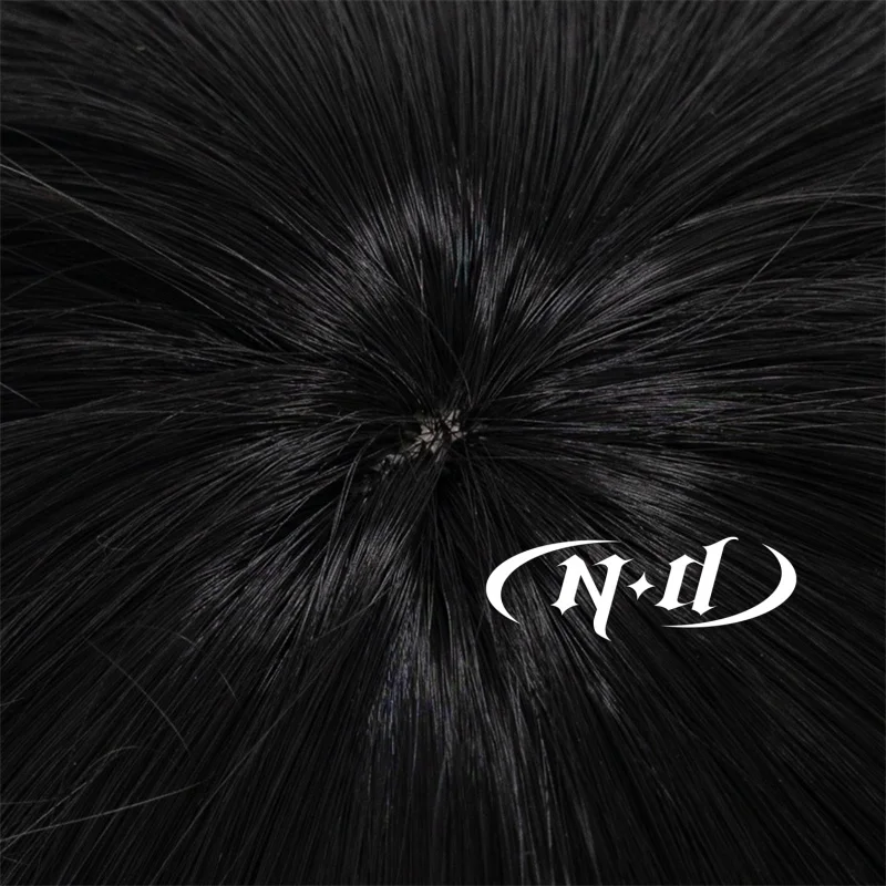 ND Meiling Li parrucche Anime Cardcaptor Sakura Wiki Cosplay doppia coda di cavallo gioco di ruolo per parrucche sintetiche per capelli neri da festa comica-Con