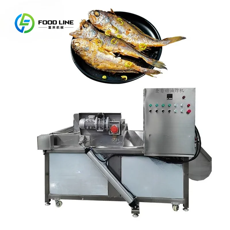 Automatic Industrial Frying Machine High Efficiency Deep Fryer for Snack Food and Commercial Kitchens