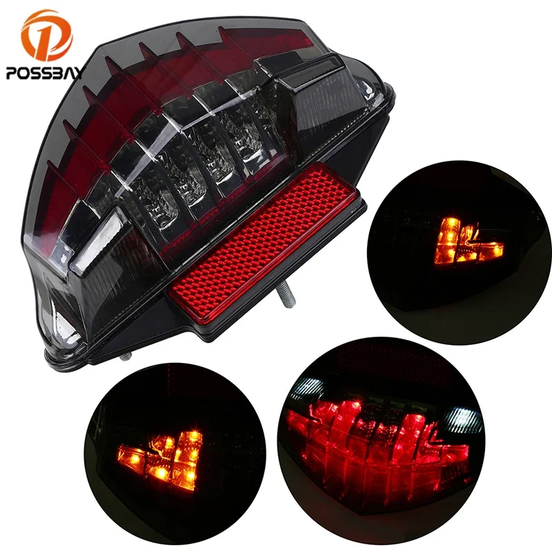 

Motorcycle Tail Light Taillight with Turn Signal LED 12V Brake Rear Stop Light Accessories for BMW F650GS R1200GS R1200