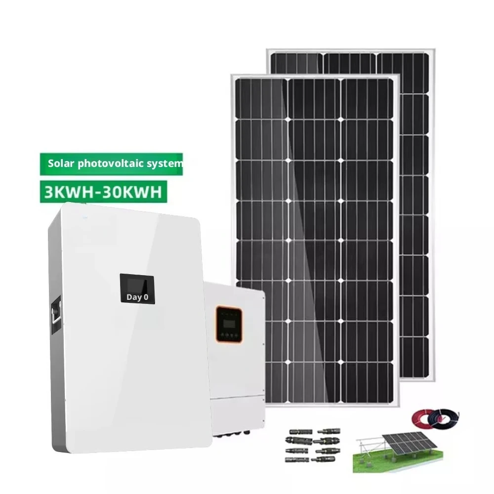 Hybrid Solar Energy System 3.2KW with Controller and Lithium Battery for Home Power Storage