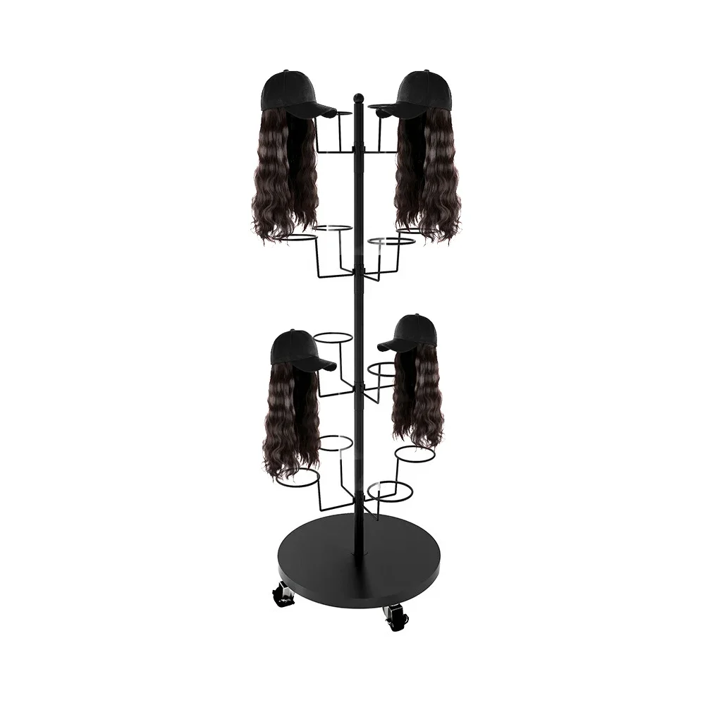 Hot Sale Floor Standing Stand Organizer for Retail Wigs Display Rack