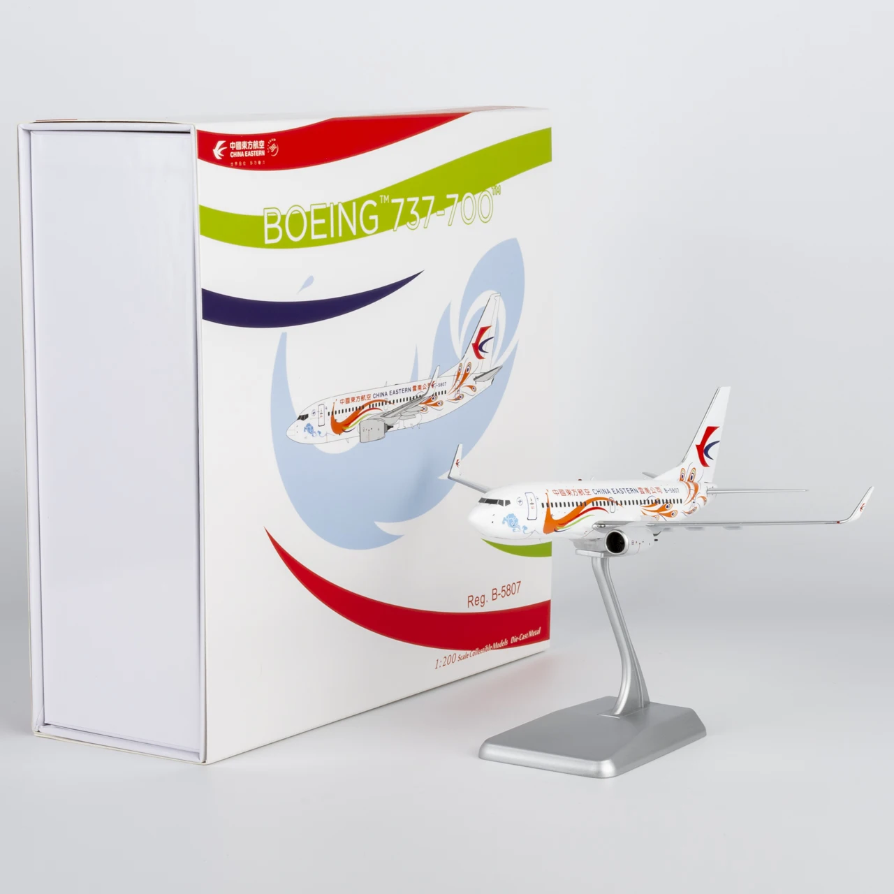 

Коллекционный самолет из сплава, подарок, модель NG 1:200, китайская Eastern Airlines, «SkyTeam», Boeing B737-700, литая под давлением модель самолета B-5807