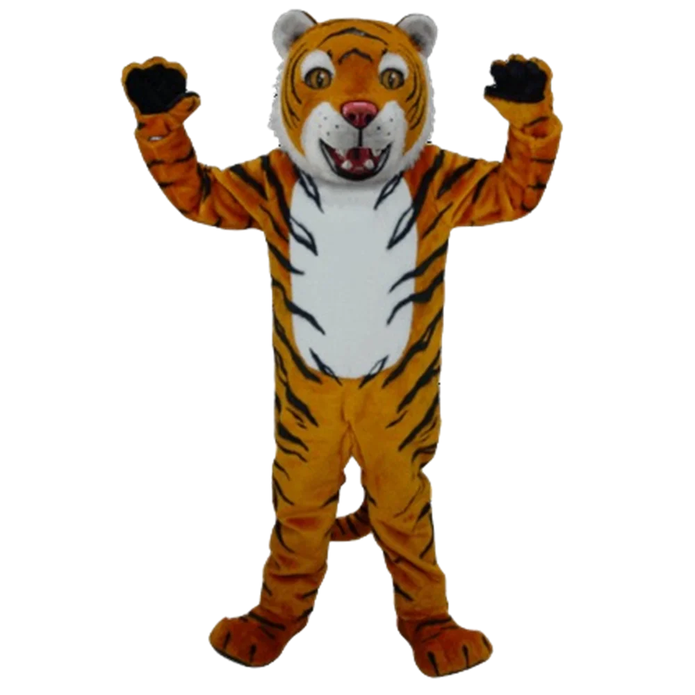 Custom Made Tiger King Mascot Costume Wild Animal Theme Adult Size Carnival Party Mascotte Outfit Suit Fit Fancy Dress SW964