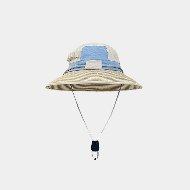 

Visor Cap Ultraviolet-proof Sun Protection Fishing Cap With Drawstring Summer Cap Bucket Hat Sun Hat Western Cowboy Hat