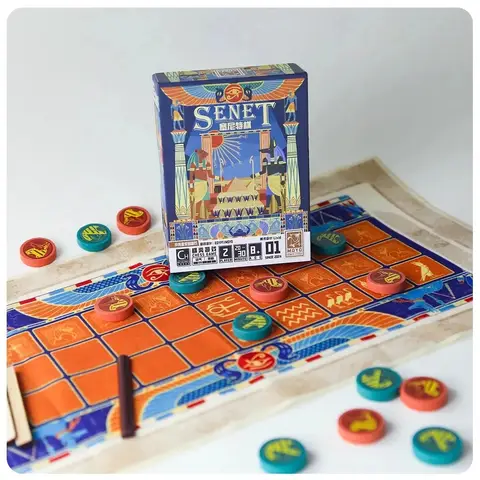 Senet Board Game 2 Players Family/Party Funny Table Game Friends Entertainment Strategy Chess Game