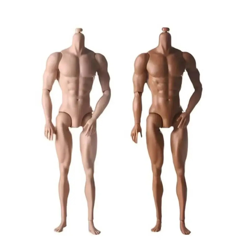 Play House 31cm Height 1/6 Male Body White Normal Tan Strong Man Male Model Joint Movable Replacement Action Figure Body DIY