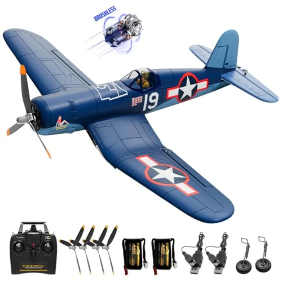 RC airplane for aerobatic flying, EPP foam material, red and blue color, 3D aerobatic capability with XPilot stabilizer and 3 f