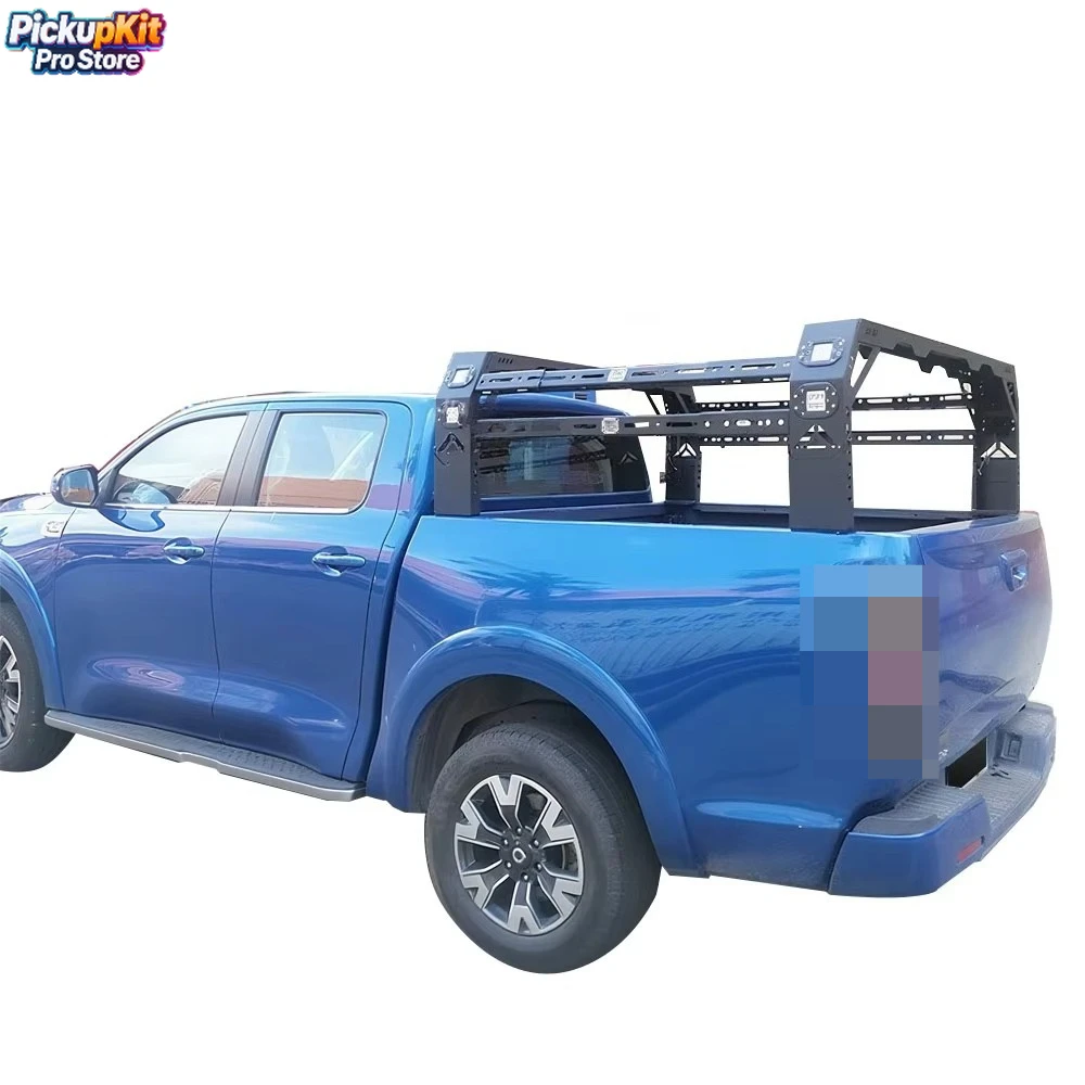 

Universal High‑Strength Steel Sport Roll Bar With Adjustable Roof Rack for Pickup 4x4（F150/Silverado/RAM 1500）