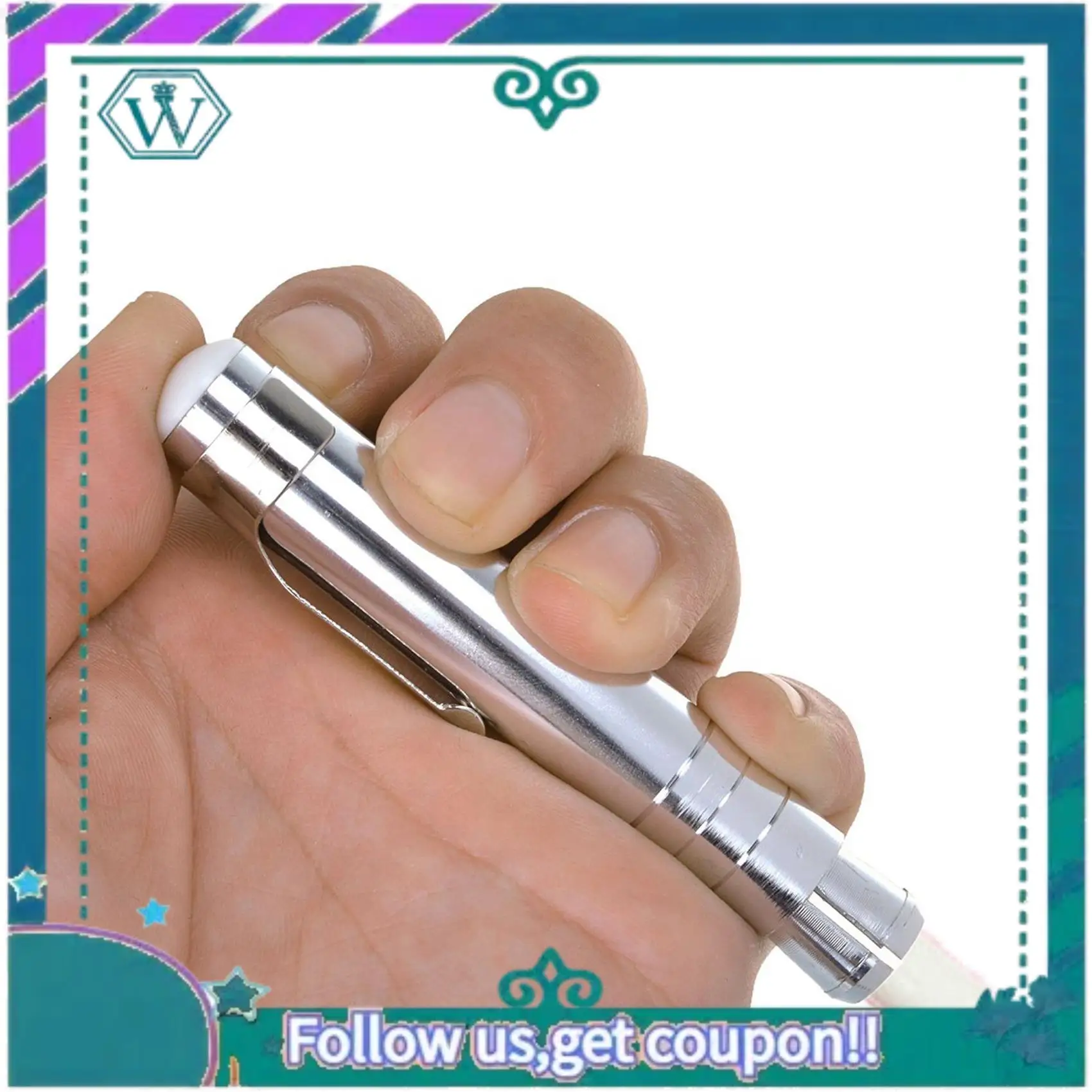 A75Q-4 pezzi Porta gesso in lega di alluminio argento